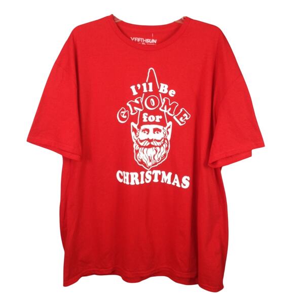 Fifth Sun I'll Be Gnome For Christmas Holiday T-Shirt 2X NWT - Picture 1 of 5